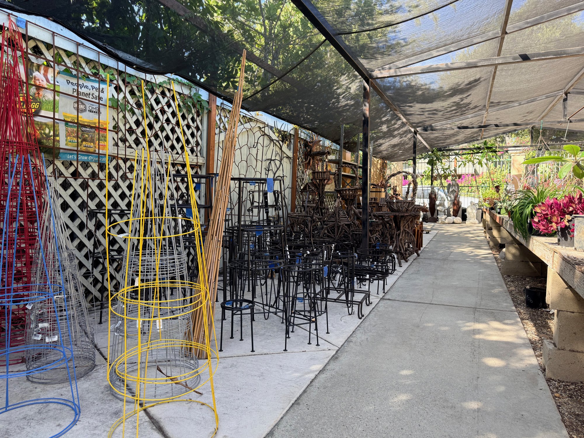 Garden décor and accessories at Lincoln Avenue Nursery